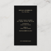 医療用カデュース記号金フェイク箔 名刺 (裏面)