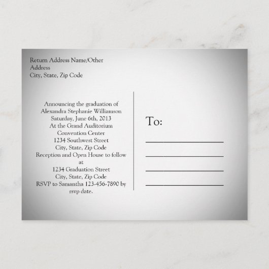 医療用カドゥセウス月桂樹 案内ポストカード (裏面)