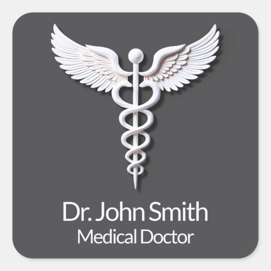 医療用カドゥーセウス清白細無煙炭 スクエアシール (正面)