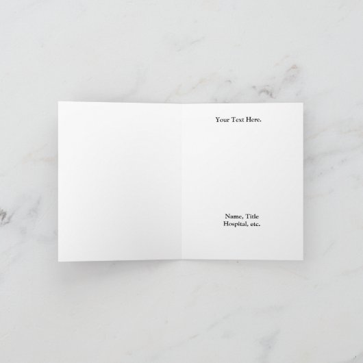 医療用カドゥーセスシンボルゴールデンカスタマイズカード カード (内部)