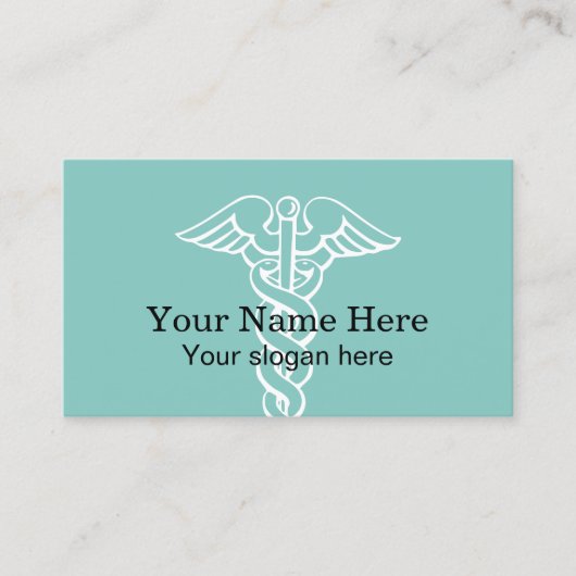 医療用カード記号名刺テンプレート 名刺 (正面)