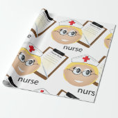 医療用クリップボードと温度計を使用したナース ラッピングペーパー (アンロールド)