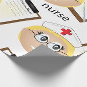 医療用クリップボードと温度計を使用したナース ラッピングペーパー