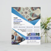 医療用クリニックサービスフライヤーテンプレート (スタンド正面)