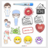 医療用コビデ–19コロナ病院マスクの細菌スティック シール (シート)