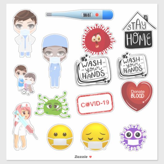 医療用コビデ–19コロナ病院マスクの細菌スティック シール (シート)