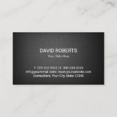 医療用シルバーカエレガントドゥセウス黒気に病 名刺 (裏面)