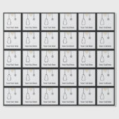 医療用スクラップドクターナースカスタムラッピング紙 ラッピングペーパー (フラット)