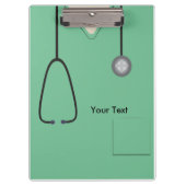 医療用スクラップドクターナースライトグリーンクリップボード クリップボード (正面)