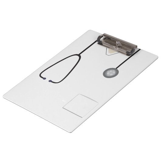 医療用スクラップナースドクターステスホワイトクリップボード クリップボード (アングル)