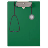 医療用スクラップナースドクターダークグリーンのクリップボード クリップボード (正面)
