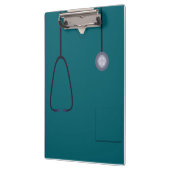 医療用スクラップナースドクターティール（緑がかった色）クリップボード クリップボード (左)