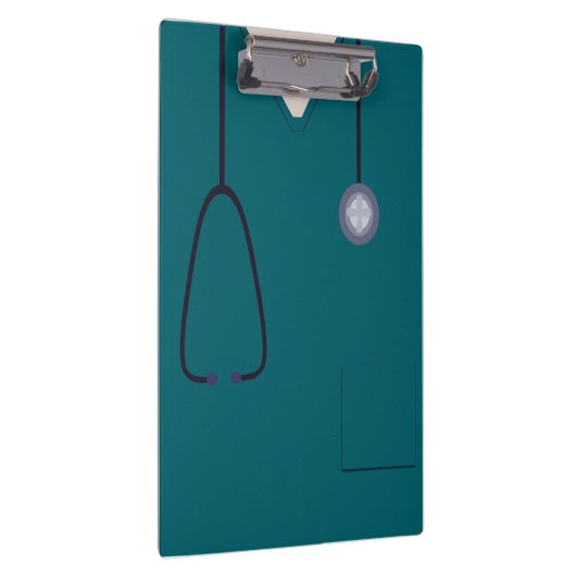 医療用スクラップナースドクターティール（緑がかった色）クリップボード クリップボード (右)