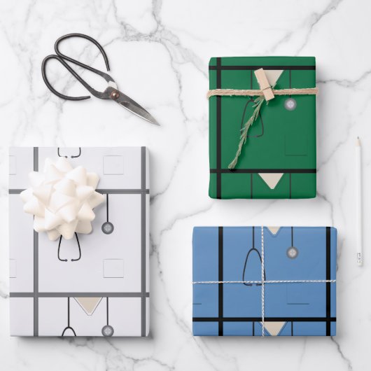 医療用スクラップラッピング紙シート ラッピングペーパーシート (正面)