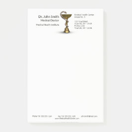 医療用スネークボウル衛生方白カドゥセウス青銅 ポストイット