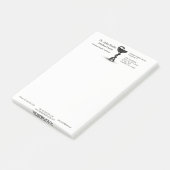 医療用スネークボウル衛生方白カドゥセウス黒 ポストイット (アングル)