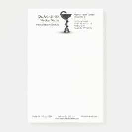 医療用スネークボウル衛生方白カドゥセウス黒 ポストイット