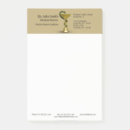 医療用スネークボウル衛生金ゴールドカドゥセウスベージュ ポストイット