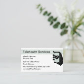 医療用テレヘルス名刺 名刺 (スタンド正面)