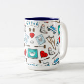 医療用デザインセラミックマグカップ ツートーンマグカップ (正面右)