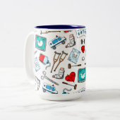 医療用デザインセラミックマグカップ ツートーンマグカップ (正面左)