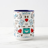 医療用デザインセラミックマグカップ ツートーンマグカップ (中央)