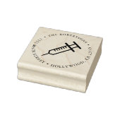 医療用ドクターまたはナースシリンジ差出人住所 ラバースタンプ (スタンプ)