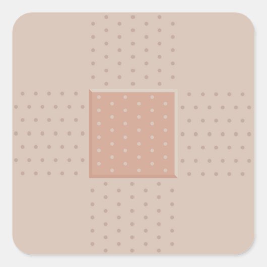 医療用バンドエイドプラスター – 四角ステッカー スクエアシール (正面)