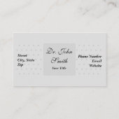 医療用バンドエイド石膏パッチ – 名刺 (裏面)