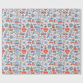 医療用パターンラッピング紙 ラッピングペーパー (フラット)