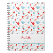 医療用パターン名モノグラムナース ノートブック (正面)