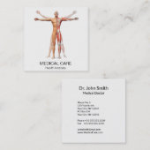 医療用ヒト体骨格筋名刺 スクエア名刺 (正面/裏面)