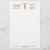 医療用ヒト体骨格筋-文房具 便箋 (正面)