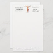 医療用ヒト体骨格筋-文房具 便箋 (正面/裏面)