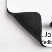 医療用ブラックスネークボウル衛生派ホワイトカドゥセウス マウスパッド (コーナー)