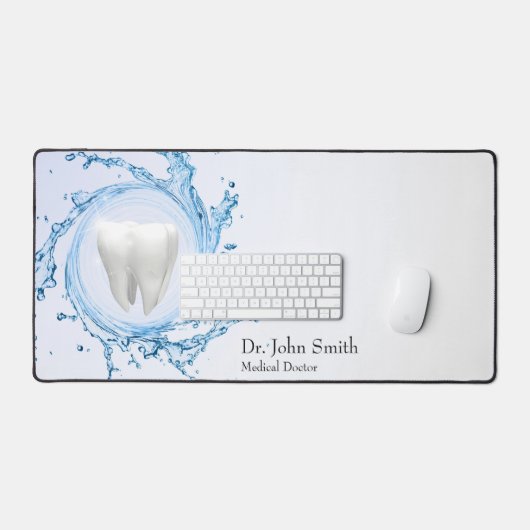 医療用プロフェッショナル歯科歯科用歯水 デスクマット (キーボード&マウス)