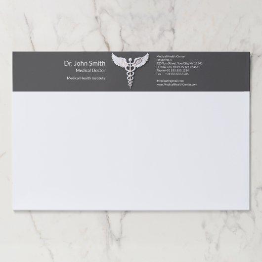 医療用ホワイト詳細クリーンなカドゥセウス炭疽菌 ペーパーパッド (正面)