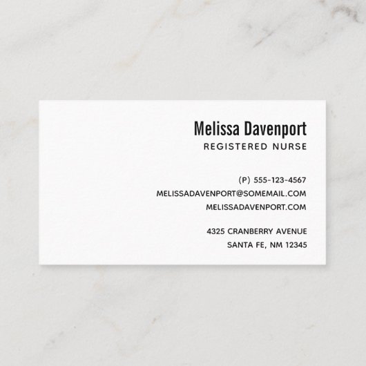 医療用マスクを着たかわいいクマナース|過去記事 名刺 (裏面)