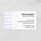 医療用マスクを着たかわいいクマナース|過去記事 名刺 (裏面)