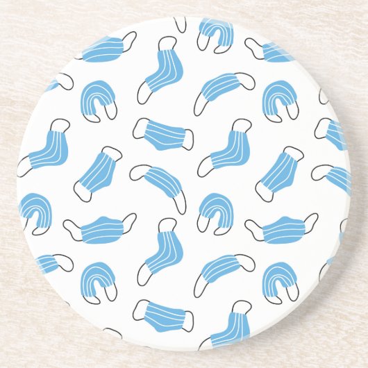 医療用マスクパターン コースター (正面)