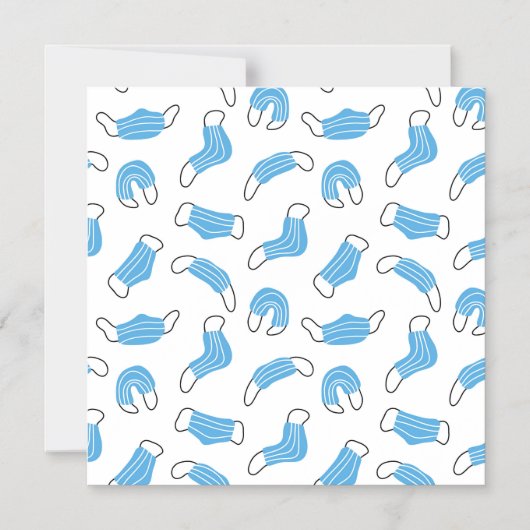 医療用マスクパターン マグネット招待状 (正面)