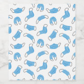 医療用マスクパターン ワインラベル (シングルラベル)