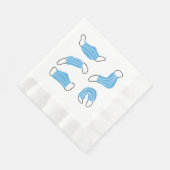 医療用マスクパターン 縁ありランチョンナプキン (角)