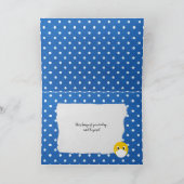 医療用マスク付きイエロースマイル顔 カード (内部)