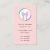 医療用マッサージセラピーアポイントメント名刺 名刺 (正面)