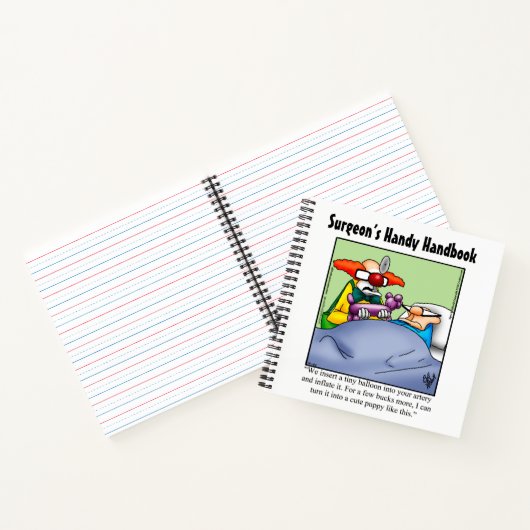 医療用ユーモアのスパイラルノートブックギフト ノートブック (内部)