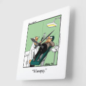 医療用ユーモアの壁時計 スクエア壁時計 (傾斜)