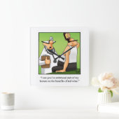 医療用ユーモアの壁時計 スクエア壁時計 (ホーム)