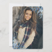 医療用ロゴブルー卒業招待状緑 招待状 (裏面)