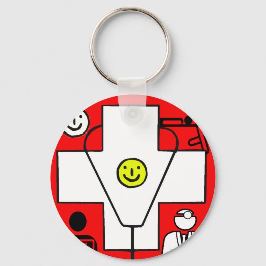 医療用ロゴ キーホルダー (正面)